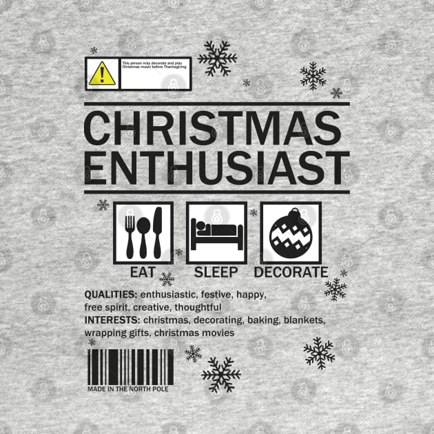 Christmas enthusiast label by hoddynoddy